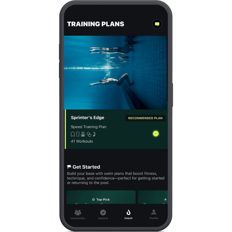 Choose a swim plan in DuoSwim